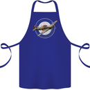 Hawker Hurricane With RAF Ensign Cotton Apron 100% Organic Royal Blue