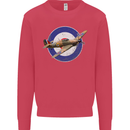 Hawker Hurricane With RAF Ensign Kids Sweatshirt Jumper Heliconia