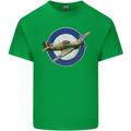 Hawker Hurricane With RAF Ensign Kids T-Shirt Childrens Irish Green