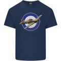 Hawker Hurricane With RAF Ensign Kids T-Shirt Childrens Navy Blue