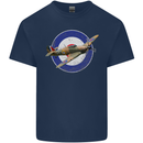 Hawker Hurricane With RAF Ensign Kids T-Shirt Childrens Navy Blue