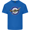 Hawker Hurricane With RAF Ensign Kids T-Shirt Childrens Royal Blue