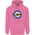 Hawker Hurricane With RAF Ensign Mens 80% Cotton Hoodie Azelea