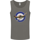 Hawker Hurricane With RAF Ensign Mens Vest Tank Top Charcoal