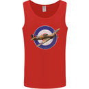 Hawker Hurricane With RAF Ensign Mens Vest Tank Top Red