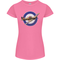 Hawker Hurricane With RAF Ensign Womens Petite Cut T-Shirt Azalea