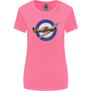 Hawker Hurricane With RAF Ensign Womens Wider Cut T-Shirt Azalea
