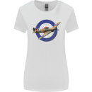 Hawker Hurricane With RAF Ensign Womens Wider Cut T-Shirt White