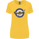 Hawker Hurricane With RAF Ensign Womens Wider Cut T-Shirt Yellow