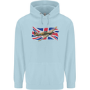 Hawker Hurricane with the Union Jack Childrens Kids Hoodie Light Blue
