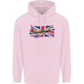 Hawker Hurricane with the Union Jack Childrens Kids Hoodie Light Pink