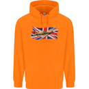 Hawker Hurricane with the Union Jack Childrens Kids Hoodie Orange