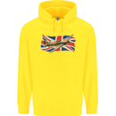 Hawker Hurricane with the Union Jack Childrens Kids Hoodie Yellow