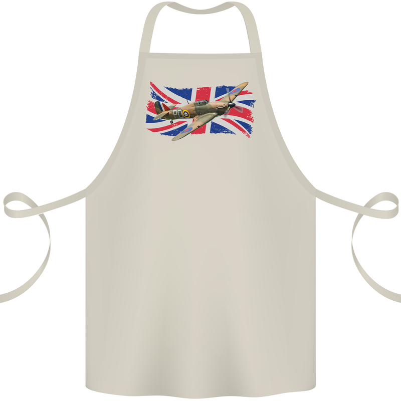 Hawker Hurricane with the Union Jack Cotton Apron 100% Organic Natural