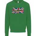Hawker Hurricane with the Union Jack Kids Sweatshirt Jumper Irish Green