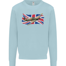 Hawker Hurricane with the Union Jack Kids Sweatshirt Jumper Light Blue