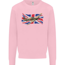 Hawker Hurricane with the Union Jack Kids Sweatshirt Jumper Light Pink
