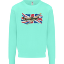 Hawker Hurricane with the Union Jack Kids Sweatshirt Jumper Peppermint