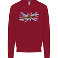 Hawker Hurricane with the Union Jack Kids Sweatshirt Jumper Red
