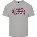 Hawker Hurricane with the Union Jack Kids T-Shirt Childrens Sports Grey