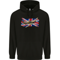 Hawker Hurricane with the Union Jack Mens 80% Cotton Hoodie Black