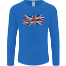 Hawker Hurricane with the Union Jack Mens Long Sleeve T-Shirt Royal Blue