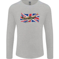 Hawker Hurricane with the Union Jack Mens Long Sleeve T-Shirt Sports Grey