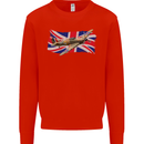 Hawker Hurricane with the Union Jack Mens Sweatshirt Jumper Bright Red