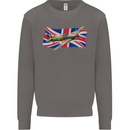 Hawker Hurricane with the Union Jack Mens Sweatshirt Jumper Charcoal