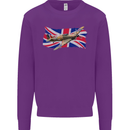 Hawker Hurricane with the Union Jack Mens Sweatshirt Jumper Purple