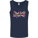 Hawker Hurricane with the Union Jack Mens Vest Tank Top Navy Blue