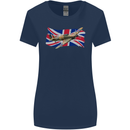 Hawker Hurricane with the Union Jack Womens Wider Cut T-Shirt Navy Blue