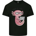 Haxolotl Computer Hacking Axolotl Mens Cotton T-Shirt Tee Top Black