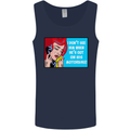 He's out on His Motorbike Biker Motorcycle Mens Vest Tank Top Navy Blue