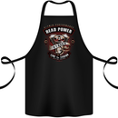 Head Power Motorcycle Motorbike Biker Cotton Apron 100% Organic Black