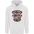 Head Power Motorcycle Motorbike Biker Mens 80% Cotton Hoodie White
