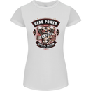 Head Power Motorcycle Motorbike Biker Womens Petite Cut T-Shirt White