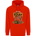 Heading to Vegan Town Funny Turkey Childrens Kids Hoodie Bright Red