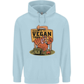 Heading to Vegan Town Funny Turkey Childrens Kids Hoodie Light Blue