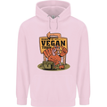 Heading to Vegan Town Funny Turkey Childrens Kids Hoodie Light Pink