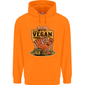 Heading to Vegan Town Funny Turkey Childrens Kids Hoodie Orange