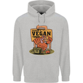 Heading to Vegan Town Funny Turkey Childrens Kids Hoodie Sports Grey