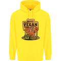 Heading to Vegan Town Funny Turkey Childrens Kids Hoodie Yellow