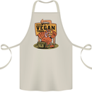 Heading to Vegan Town Funny Turkey Cotton Apron 100% Organic Natural