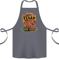 Heading to Vegan Town Funny Turkey Cotton Apron 100% Organic Steel