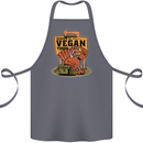 Heading to Vegan Town Funny Turkey Cotton Apron 100% Organic Steel