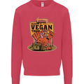 Heading to Vegan Town Funny Turkey Kids Sweatshirt Jumper Heliconia