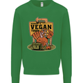 Heading to Vegan Town Funny Turkey Kids Sweatshirt Jumper Irish Green