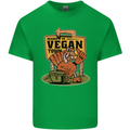 Heading to Vegan Town Funny Turkey Mens Cotton T-Shirt Tee Top Irish Green