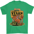 Heading to Vegan Town Funny Turkey Mens T-Shirt 100% Cotton Irish Green